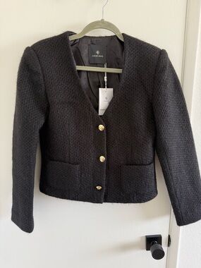 NWT Anine Bing Black Annita Jacket